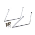 Chrome Adjustable Saddle bag Support Bar Mounts Bracket For Harley Honda Suzuki