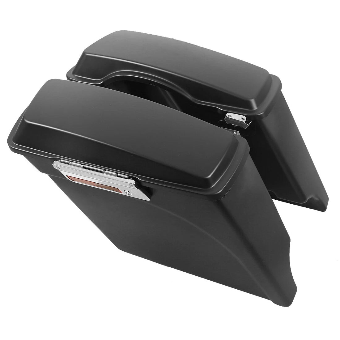 Matte Black 5" Stretched Hard Saddlebags For Harley Touring Electra Glide 93-13