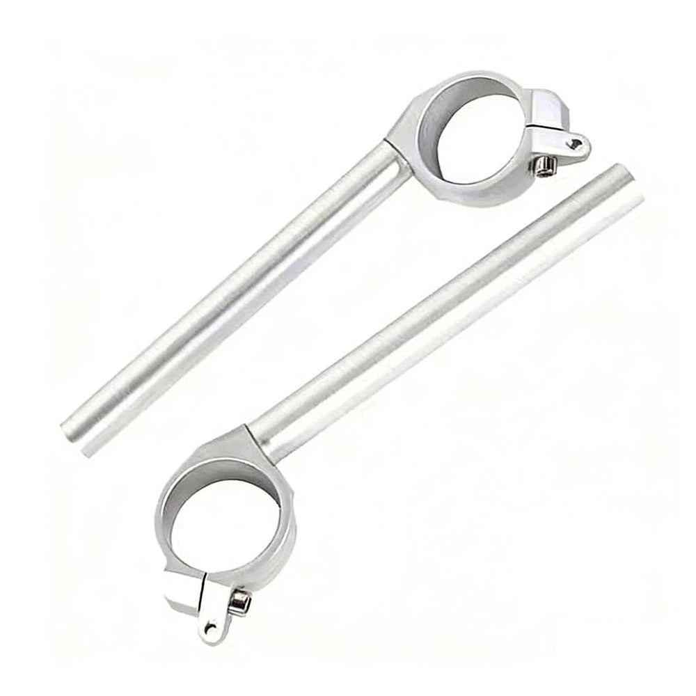 Fit For Yamaha Yzf R6 2006-2015 2016 Silver Motorcycle Grips Clip Ons Handlebar