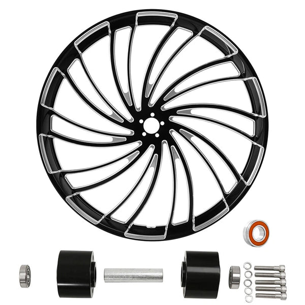 26" x3.5" Front Wheel Rim & Dual Disc Hub Fit For Harley Road King ABS 1997-2021