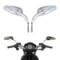 8mm Rear View Side Mirrors Fit For Harley Touring Road Glide Sportster