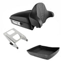 Matte Chopped Trunk Backrest Mount Fit For Harley Cvo Road Street Glide 14-2026