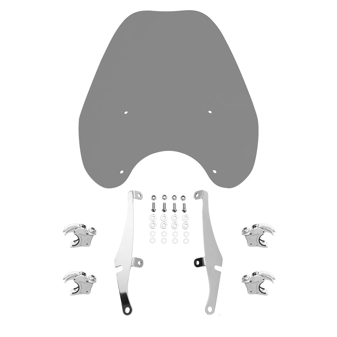Windshield & 41mm Fork Clamp Fit For Harley Softail Fxst Fxstb 88-13 Dyna 93-05