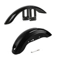 Black Front & Rear Fender Fit For Harley Sportster XL883 XL1200 Custom 2007-2009