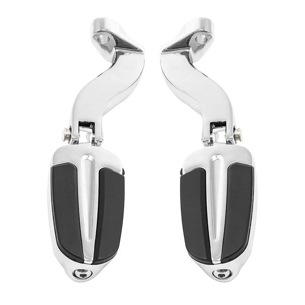 Chrome Passenger Footpegs Mount Bracket Fit For Harley Road Street Glide 1993-25
