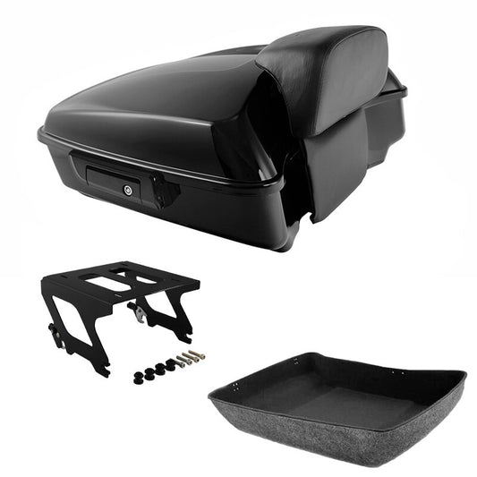 Chopped Trunk Backrest Solo Mount Fit For Harley Sport Glide Flsb 2018-Up