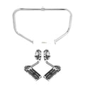 Chrome Engine Guard Bar & Footpeg Mount Fit For Harley Touring Road Glide 97-08