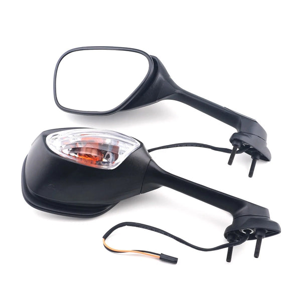 Foldable Rearview Mirrors & Turn Signals Light For Suzuki GSXR600/750 2006-2024