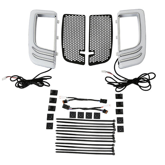 Fairing Lower Grilles LED Turn Signals Light Fit For Harley Road Glide 2014-2023