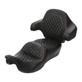 Driver Passenger Seat Backrest Pad Fit For Harley Touring Tri Glide 2014-2023