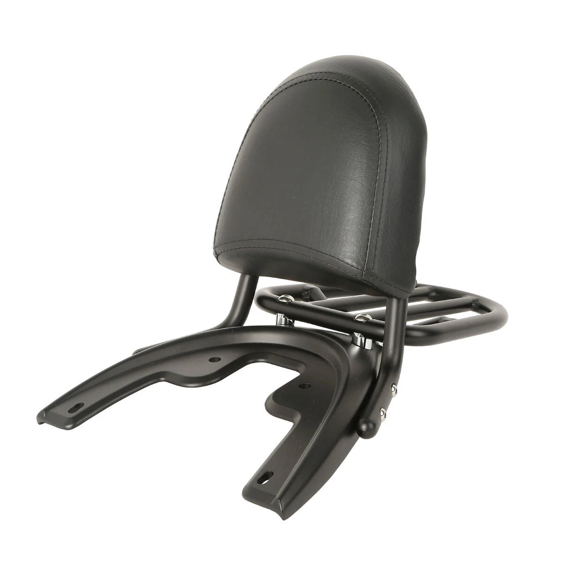 Black Backrest Pad Sissy Bar Rack Baseplate Fit For Harley V-Rod Vrsca 2002-2006