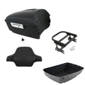Matte Black King Trunk Backrest Mount Rack Fit For Harley Electra Glide 1997-08
