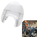 Motorcycle Deflector Windshield Windscreen With 33-43mm Front Fork Tube Mount