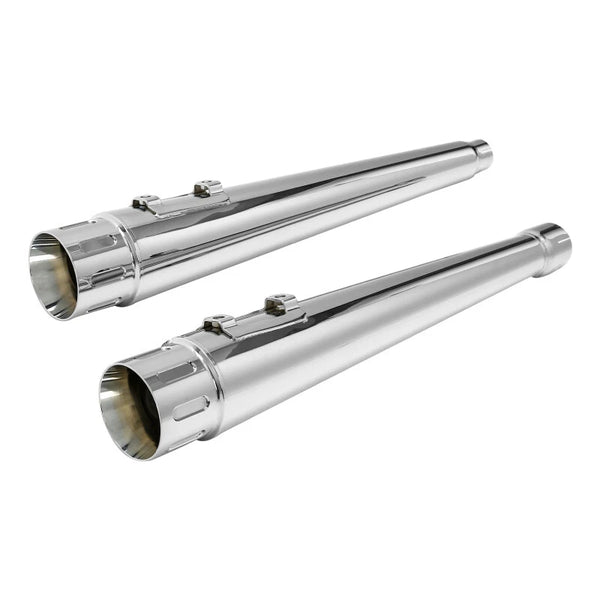 Megaphone Tappered Slip-On Exhaust Pipes Fit For Harley Touring Road Glide 17-25