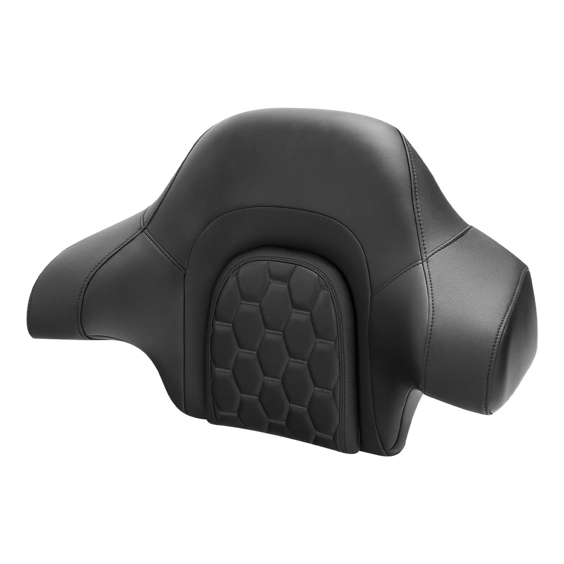 Black King Chopped Trunk Backrest Pad Fit For Harley Touring Road King 2014-2023