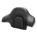 Black King Chopped Trunk Backrest Pad Fit For Harley Touring Road King 2014-2023