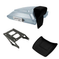 Silver Razor Trunk Backrest Mount Fit For Harley Touring Electra Glide 2014-2026
