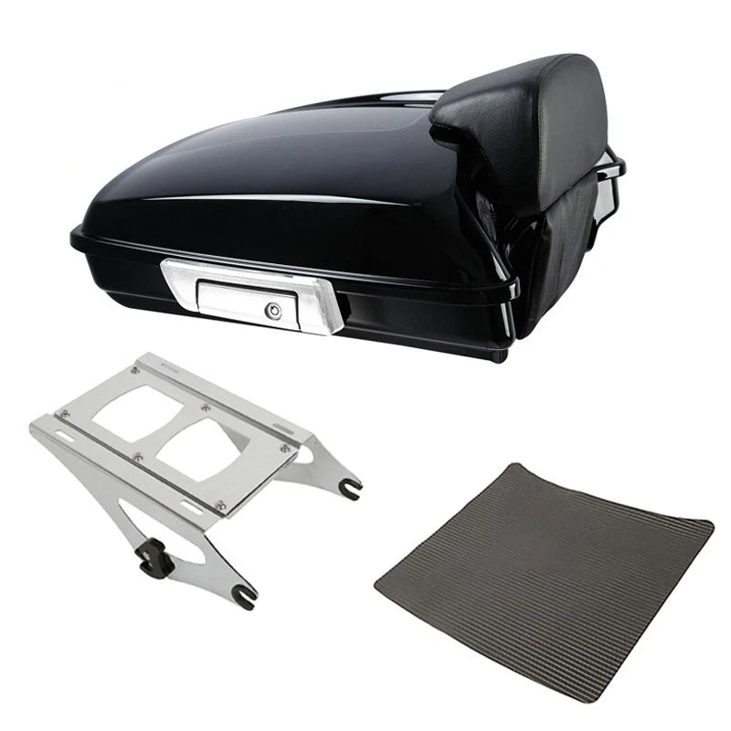 Razor Trunk Backrest Mount Rack Fit For Harley Touring Street Glide 2014-2026 25