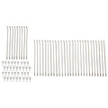 Tusk Motorcycle Spoke Kit - Rear 19" Silver Spoke/Silver Nipple For Segway X260