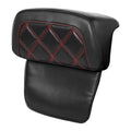 Red Stitching Razor Chopped Trunk Backrest Fit For Harley Touring Glide 14-23
