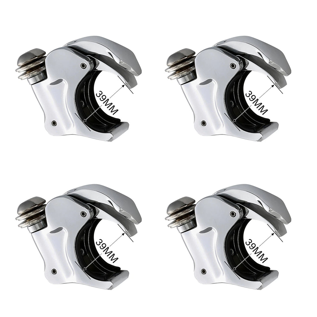 39mm 4PCS Front Fork Windshield Clamps Fit For Harley Dyna Sportster XL 883 1200