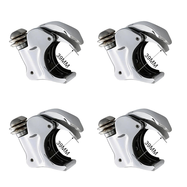 39mm 4PCS Front Fork Windshield Clamps Fit For Harley Dyna Sportster XL 883 1200