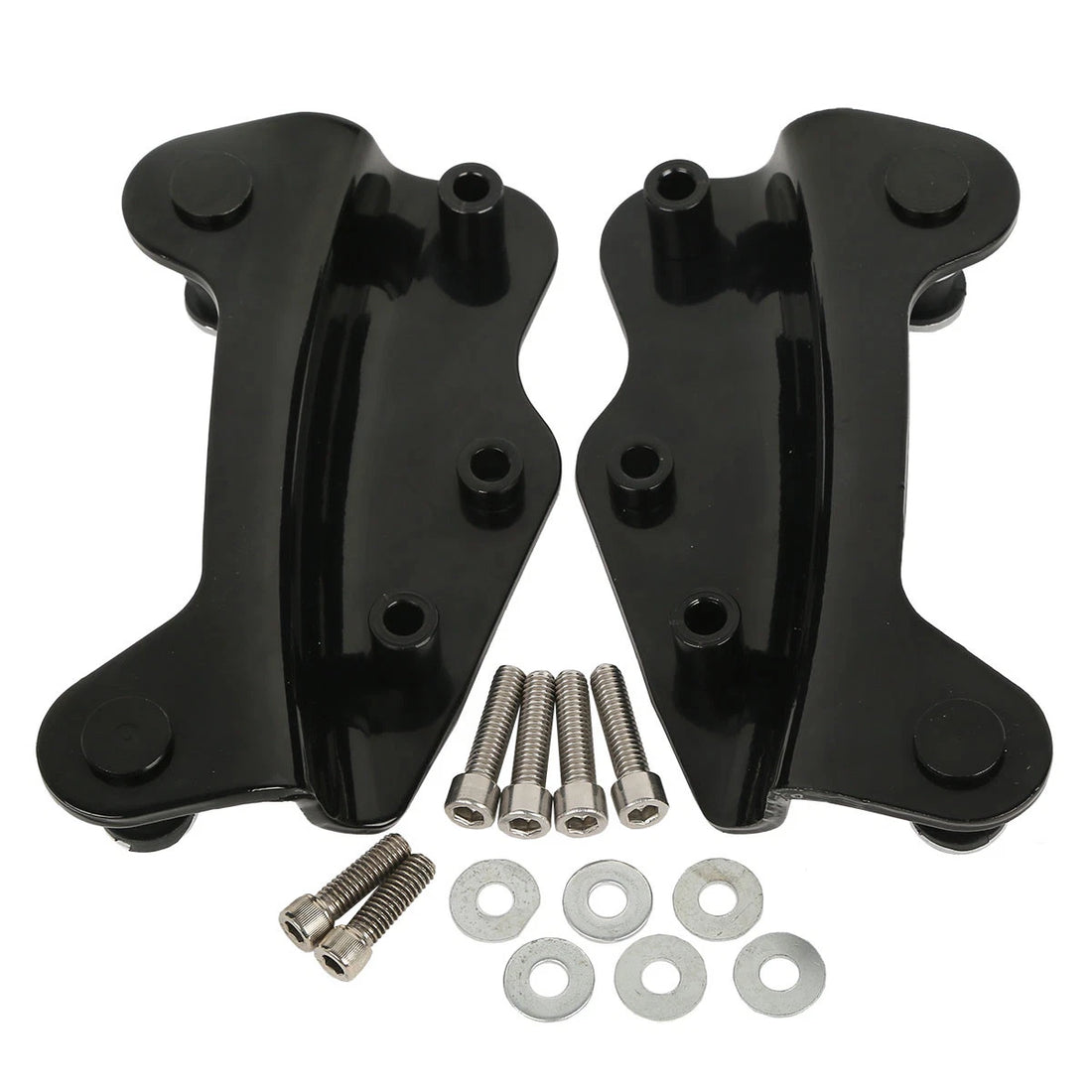 Black 4 Point Docking Hardware Kits For Harley Touring Flht Flhx Flhr Fltr 09-13
