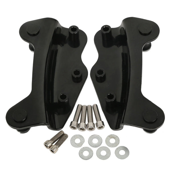 Black 4 Point Docking Hardware Kits For Harley Touring Flht Flhx Flhr Fltr 09-13