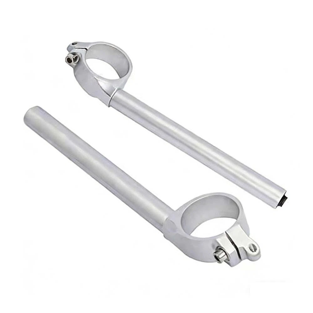 Motorcycle Clip Ons Clip On Fork Handlebar For Yamaha Yzf R1 2015-2021 Silver