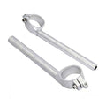Motorcycle Clip Ons Clip On Fork Handlebar For Yamaha Yzf R1 2015-2021 Silver
