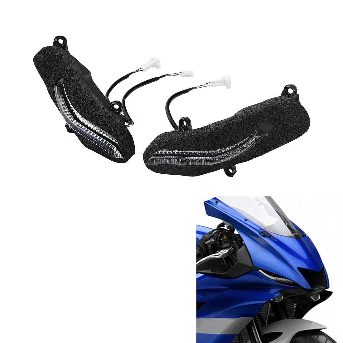 Left Right Running Pilot Front Light Headlight Fit For Yamaha Yzf R6 2017-2024