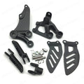 Black Driver Front Footrests Foot Pegs Fit for Suzuki GSXR600 GSXR750 2006-2010