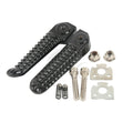 Black Passenger Footrests Foot Pegs Fit For Yamaha YZFR1 1998-2025 R6 2003-2020