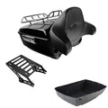 King Luggage Trunk Rack Backrest Mount Fit For Harley Touring Road Glide 2014-26