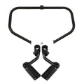Black Engine Guard Highway Crash Bar Footpegs Fit For Harley Road King 1997-2008
