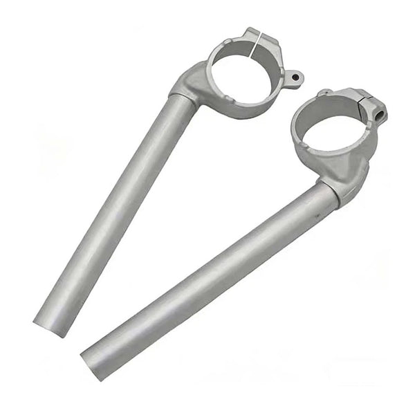Motorcycle Clip-On Handlebar Grips Fit for Yamaha YZF-R1 2009-2013 2014 Silver