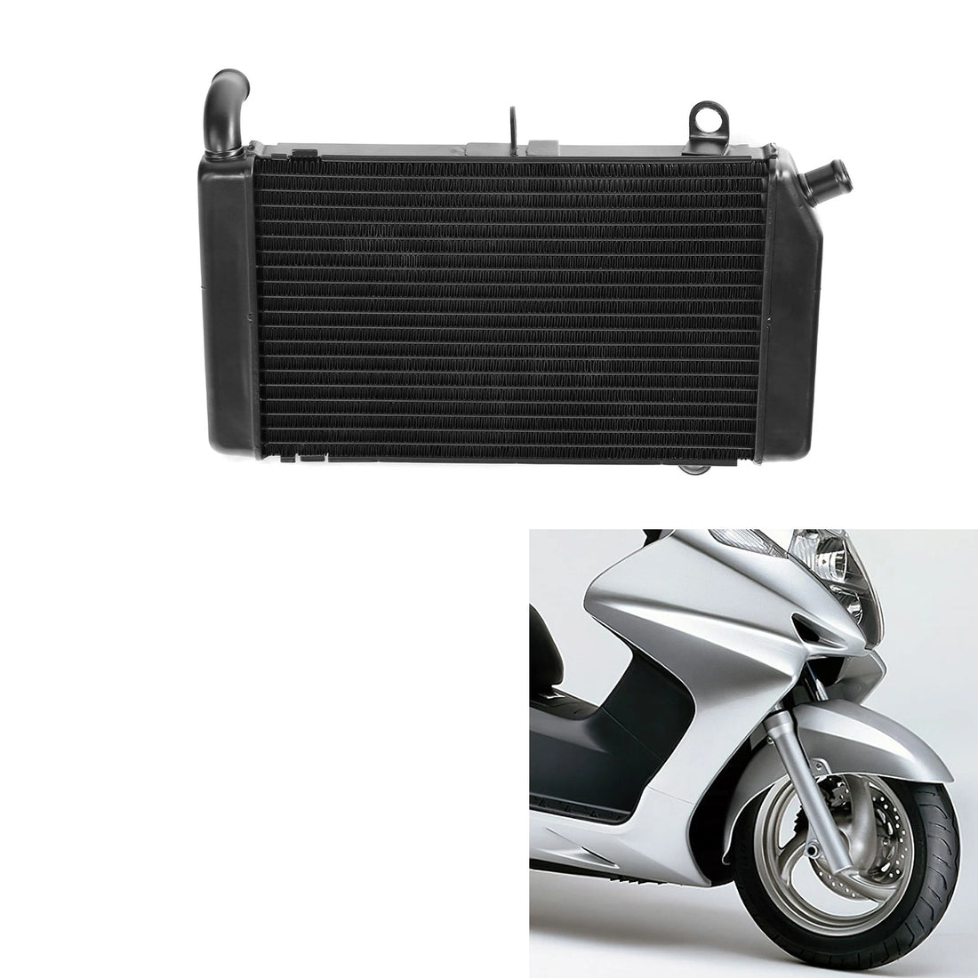 Black Radiator Cooler Cooling Fit For Honda Silver Wing 600 FSC600 2002-2013