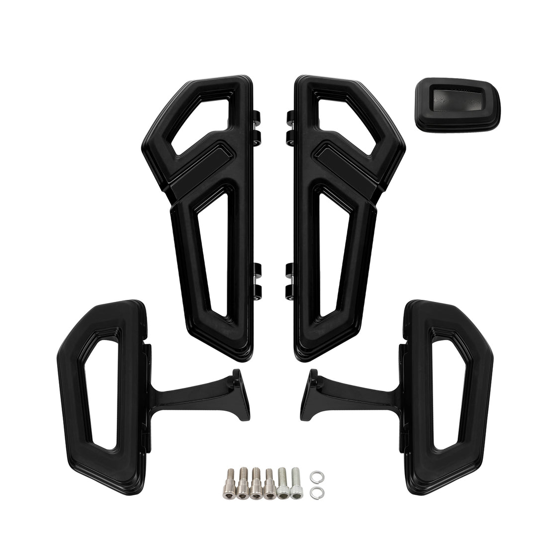 Driver & Passenger Floorboards Brake Pedal Fit For Harley Cvo Road Glide 2000-24