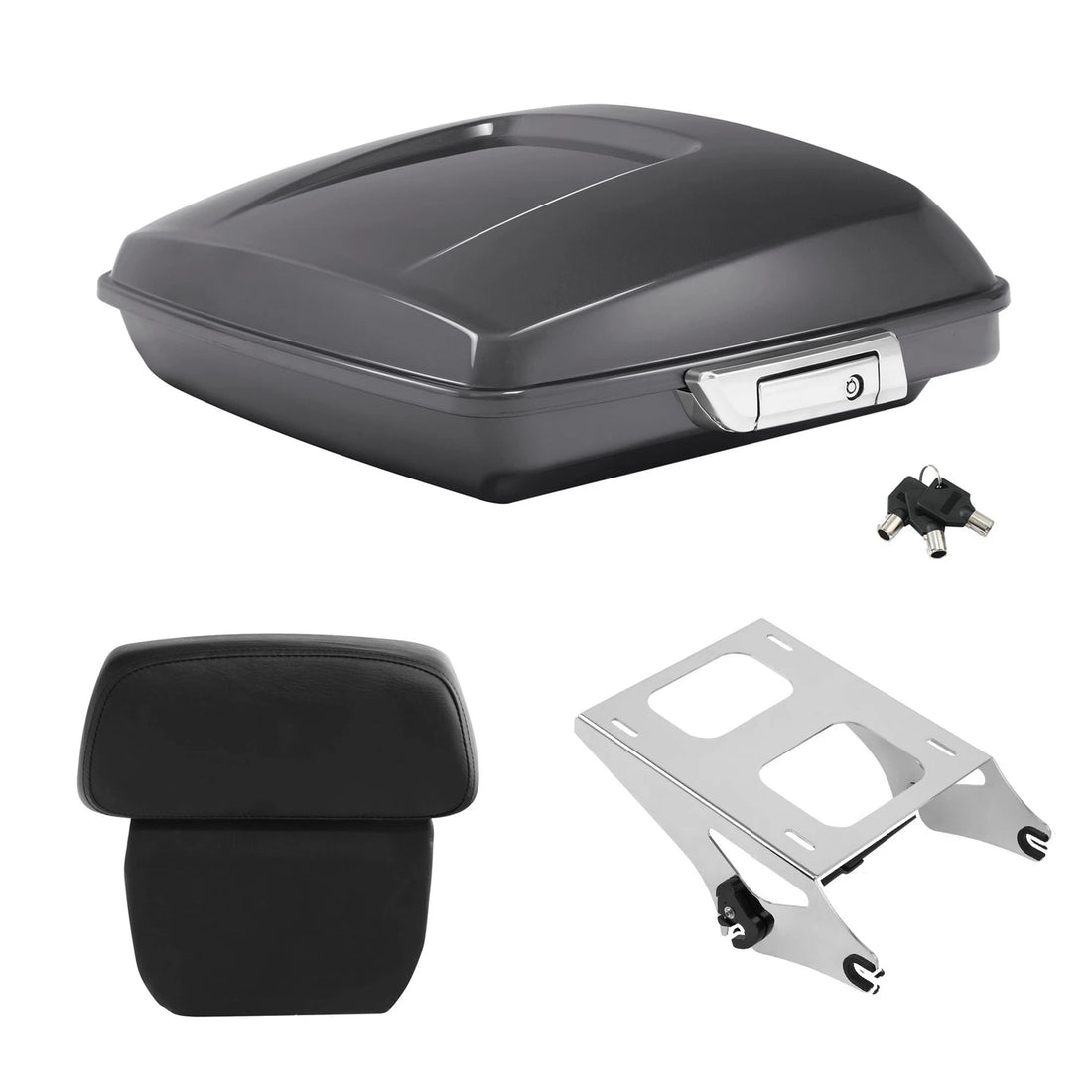Razor Trunk Pad Mount Rack Fit For Harley Touring 14-2026 Gauntlet Gray Metallic