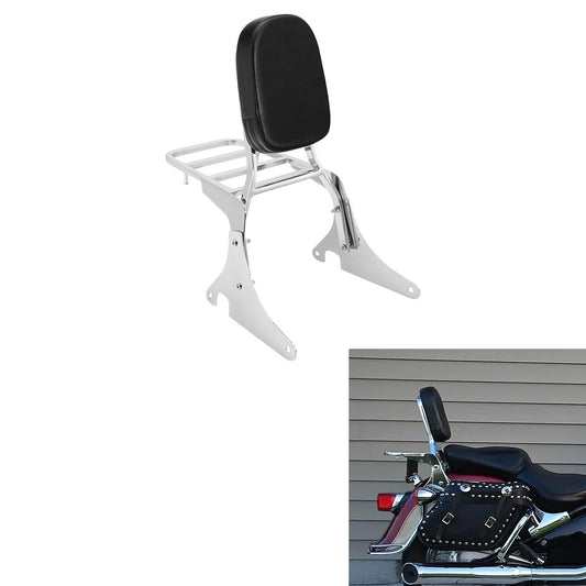 Backrest Sissy Bar w/ Luggage Rack Fit For Kawasaki Vulcan VN 400 VN 800 95-12