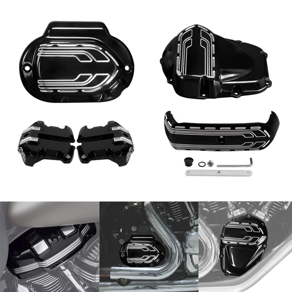 Upper Rocker Box Transmission Side Cam Cover Fit For Harley Street Glide 17-2020