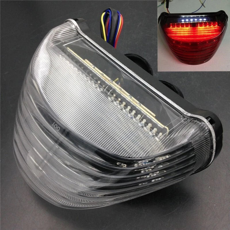 Tail Light LED Clear Integrated Turn Signal For 2000-2005 Kawasaki Ninja ZX12R