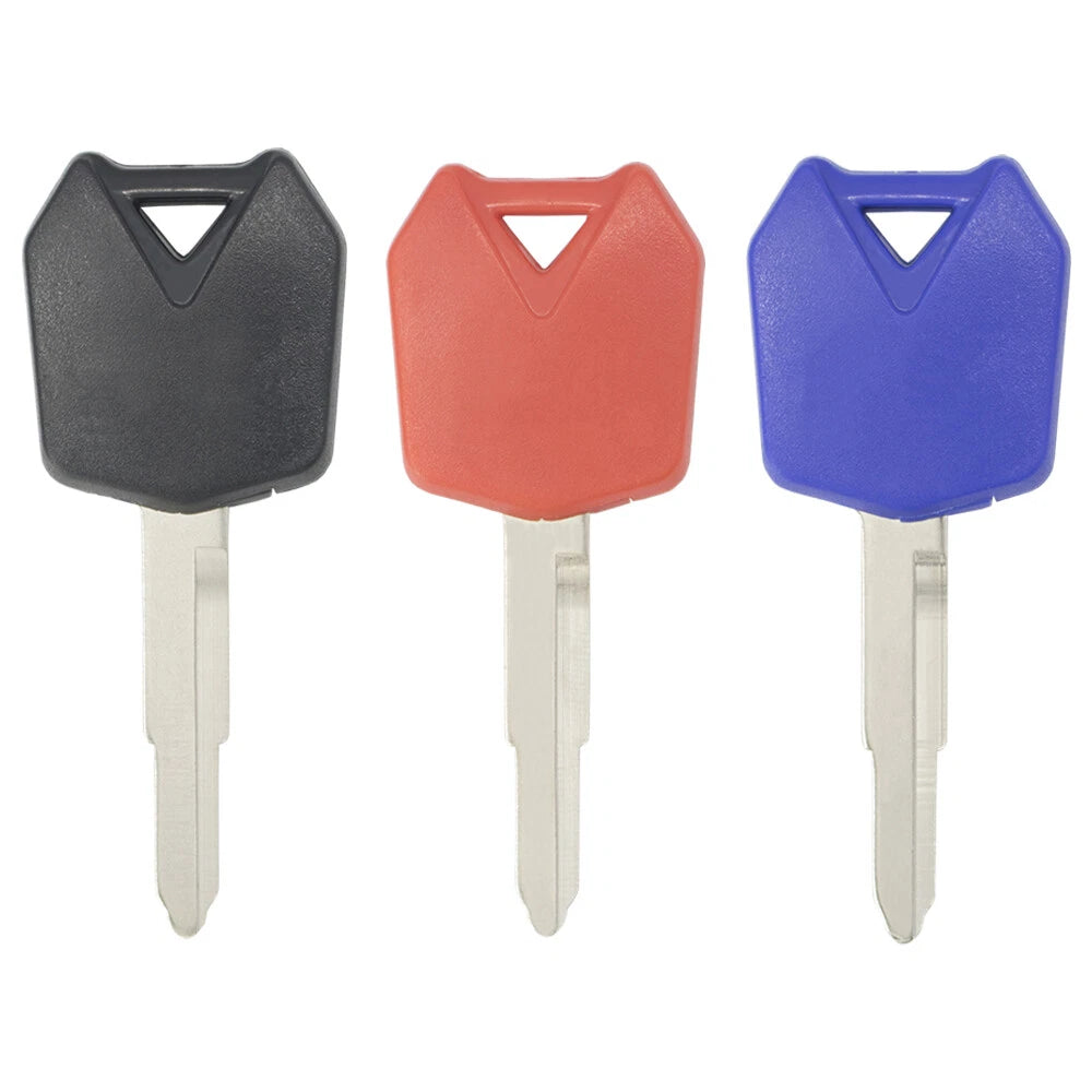 3 PCS Blank Uncut Blade Key For Kawasaki Ninja ZX6R ZX10R ZX12R ZX14R Z750 Z1000