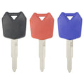 3 PCS Blank Uncut Blade Key For Kawasaki Ninja ZX6R ZX10R ZX12R ZX14R Z750 Z1000