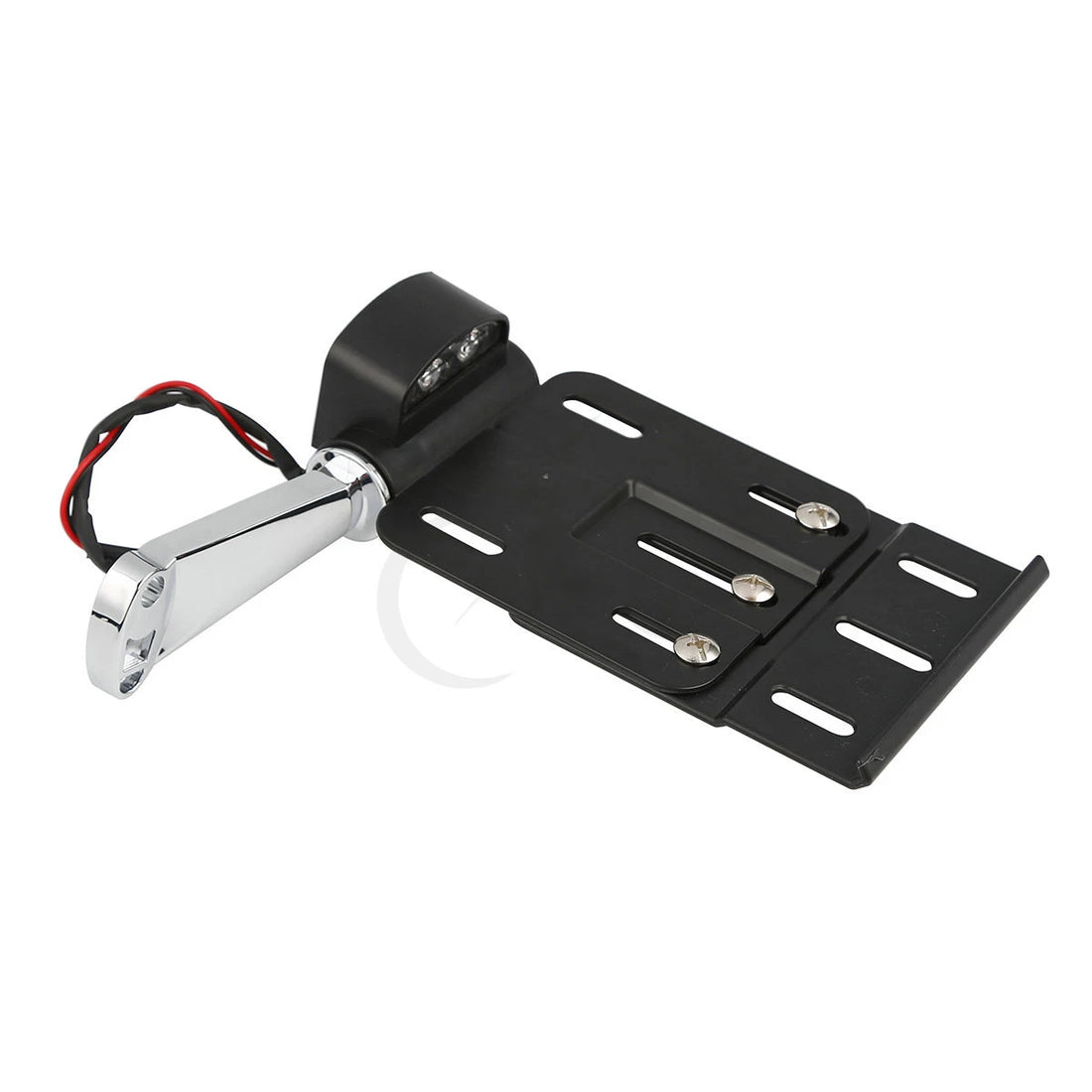 ABS LED Light Side Mount License Plate For Harley Sportster 1200 Custom XL1200C