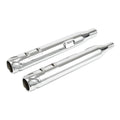 4" Chrome Slip on Straight Mufflers Exhaust Fit For Harley Touring 2017-2025 24