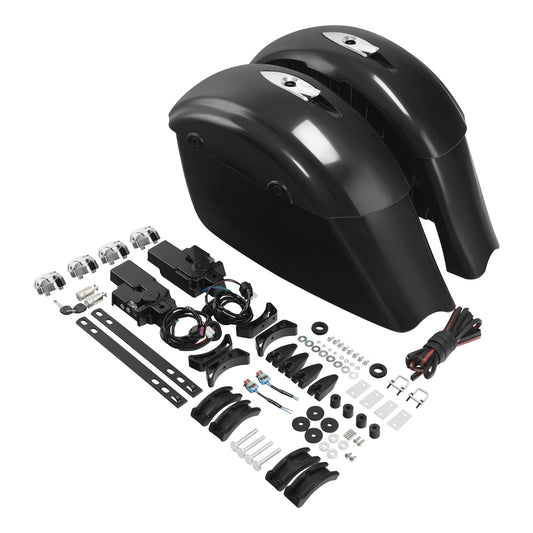 Hard Saddlebags Electronic Latch Lid Fit For Indian Chieftain Dark Horse 16-2018
