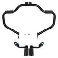 Mustache Highway Bar Footpegs Peg Fit For Harley Softail Fatboy 2000-2017 Black