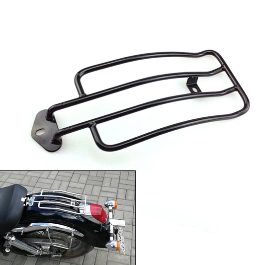 Black Rear Solo Seat Luggage Rack Carrier For Honda Shadow Aero 750 400 Ace 2004
