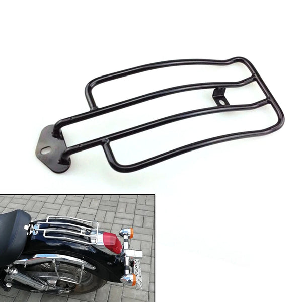 Black Rear Solo Seat Luggage Rack Carrier For Honda Shadow Aero 750 400 Ace 2004